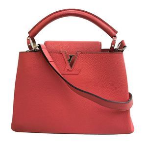 Louis Vuitton Capucines Taurillon Leather Pink BB 2way Shoulder Bag